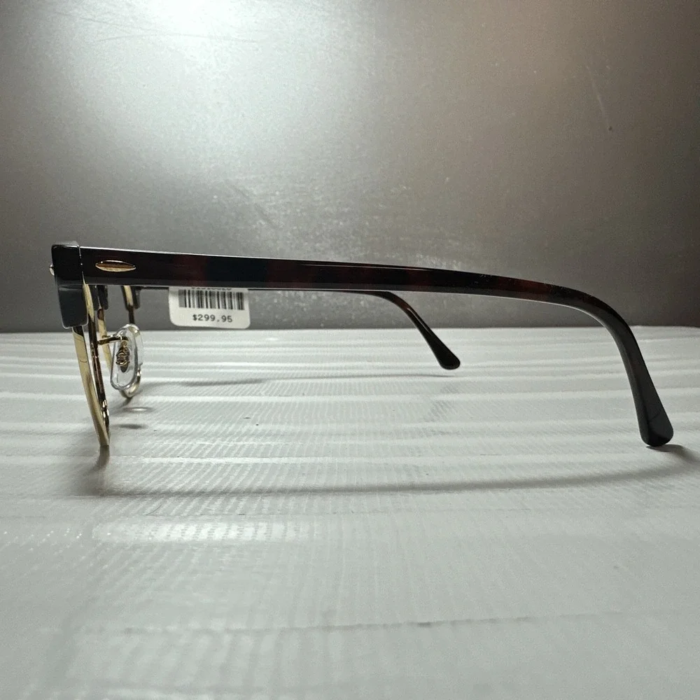Ray-Ban ( Frame Only RB 3016 Clubmaster 49-21 140 Havana/Gold Square Retail $299